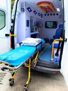 锡林郭勒人民医院救护车出租-全国接送病人出院-站点就近发车 相关图片